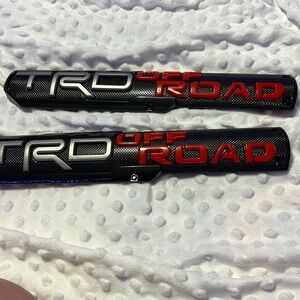 2pc 3d raised badge name adhesive